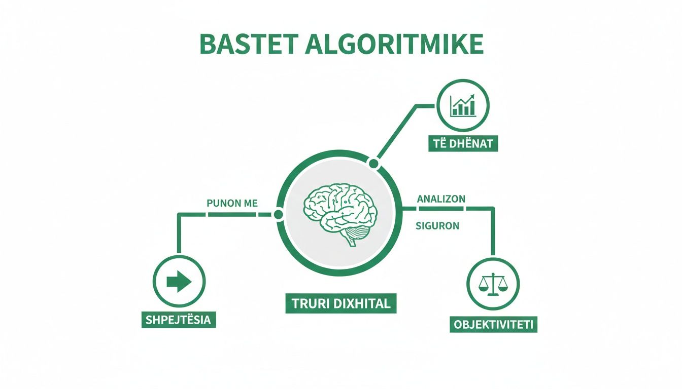 How algorithmic sports betting works and how you can improve your strategy 1 The diagram explains algorithmic betting, showing how the digital brain works at speed, analyzes data, and ensures objectivity.
