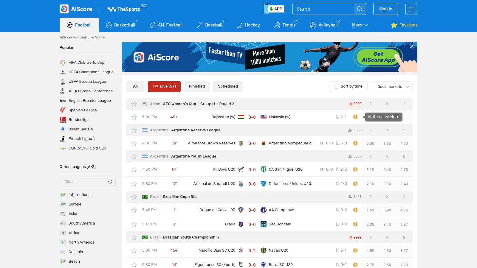 11 Best Platforms for Live Football Scores in 2025 4 AiScore.com