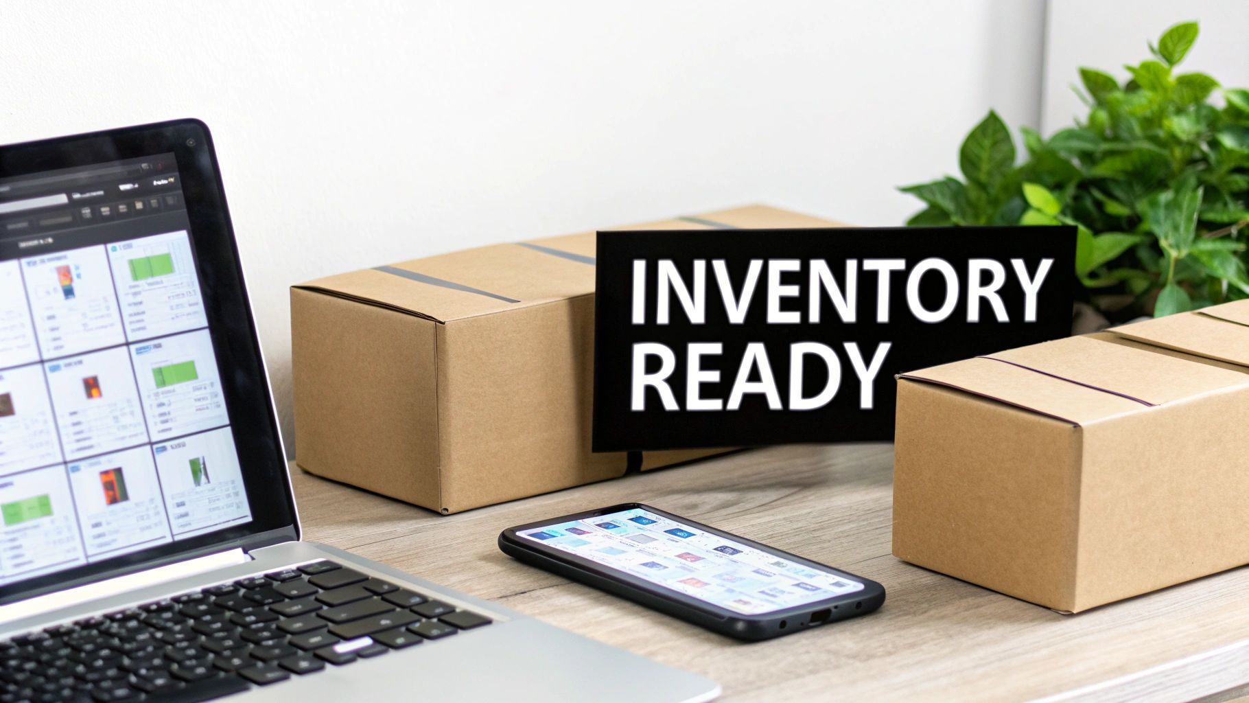 A person holding a toner cartridge, with several other boxes of toner in the background.