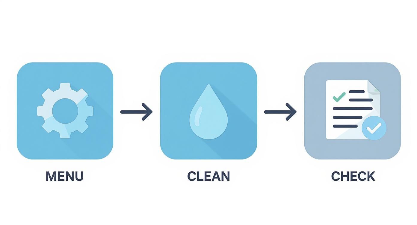 Infographic about cleaning printer cartridges
