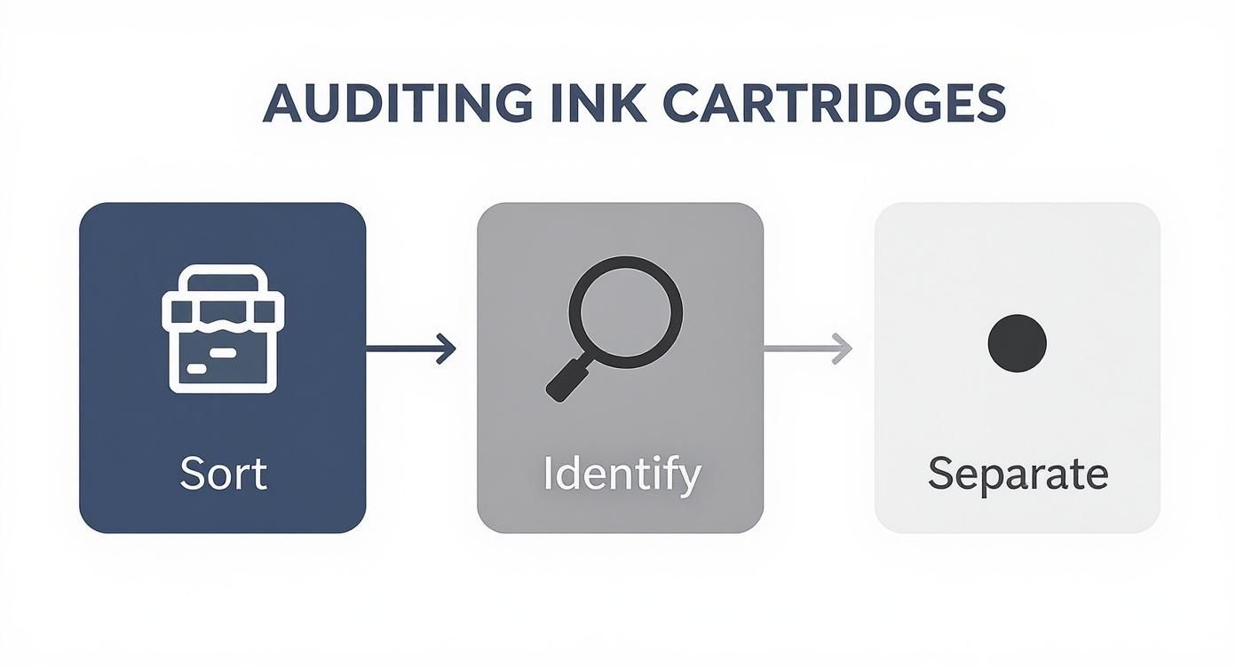 Infographic about how can i recycle ink cartridges