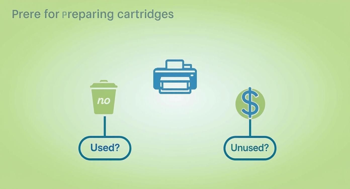 Infographic about how do i dispose of printer cartridges