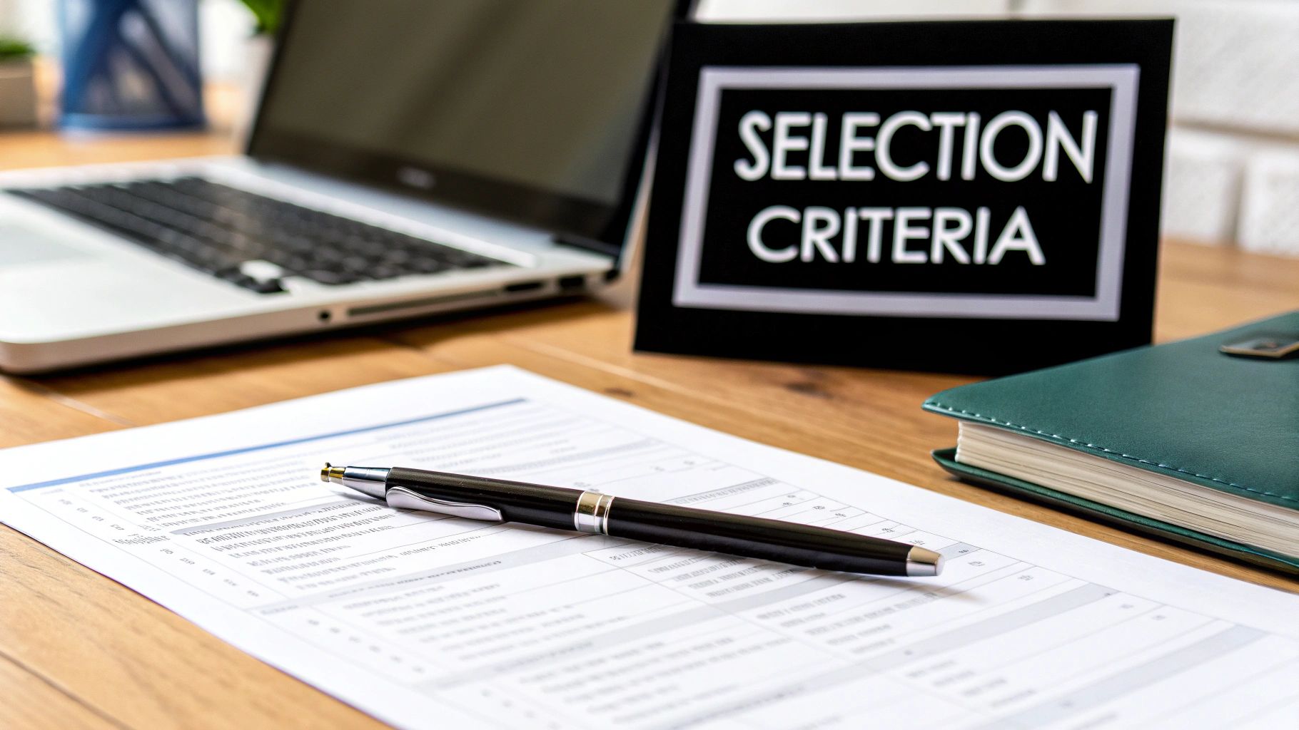 Establish Clear Vendor Selection Criteria