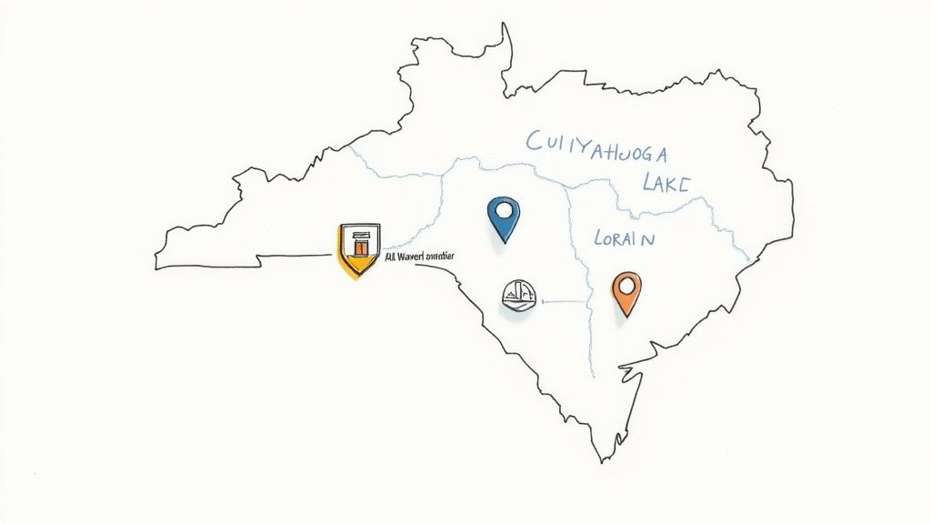 A smiling senior woman receiving care from a compassionate caregiver in an assisted living community.