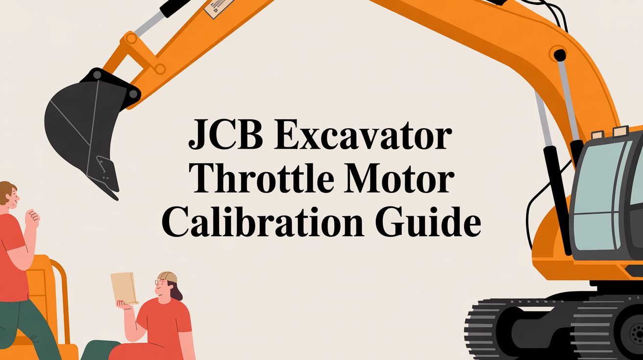 Your Field Guide to the JCB Excavator Throttle Motor Calibration