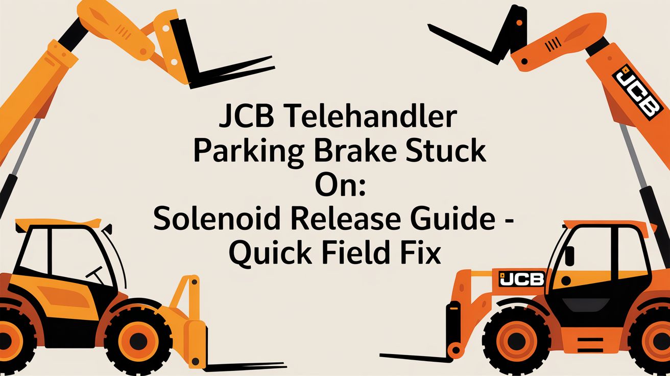 JCB Telehandler Parking Brake Stuck On: Solenoid Release Guide - Quick Field Fix