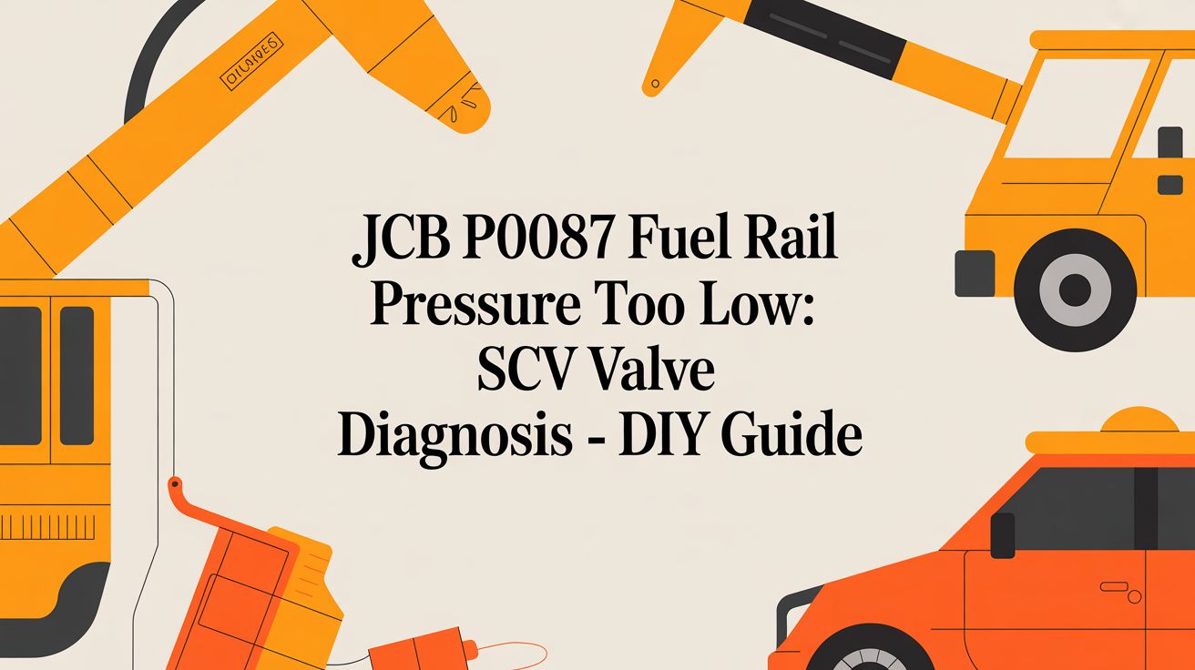 JCB P0087 Fuel Rail Pressure Too Low: SCV Valve Diagnosis - A Field Guide