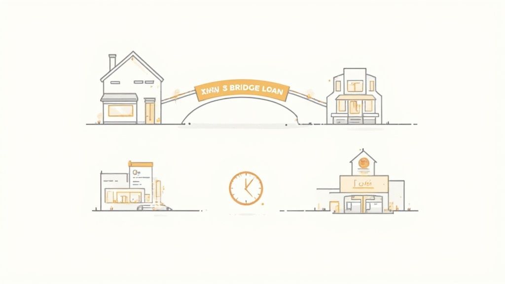 A close-up of two people's hands, one senior and one younger, holding a single house key.