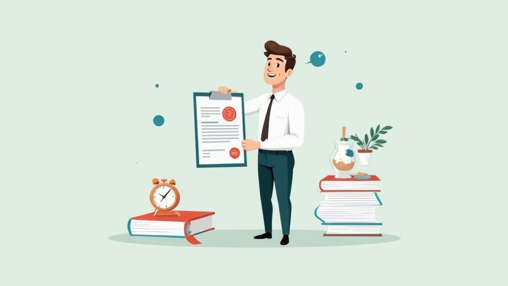 A forklift operator carefully navigating a warehouse aisle, representing employer responsibility for safe operation.