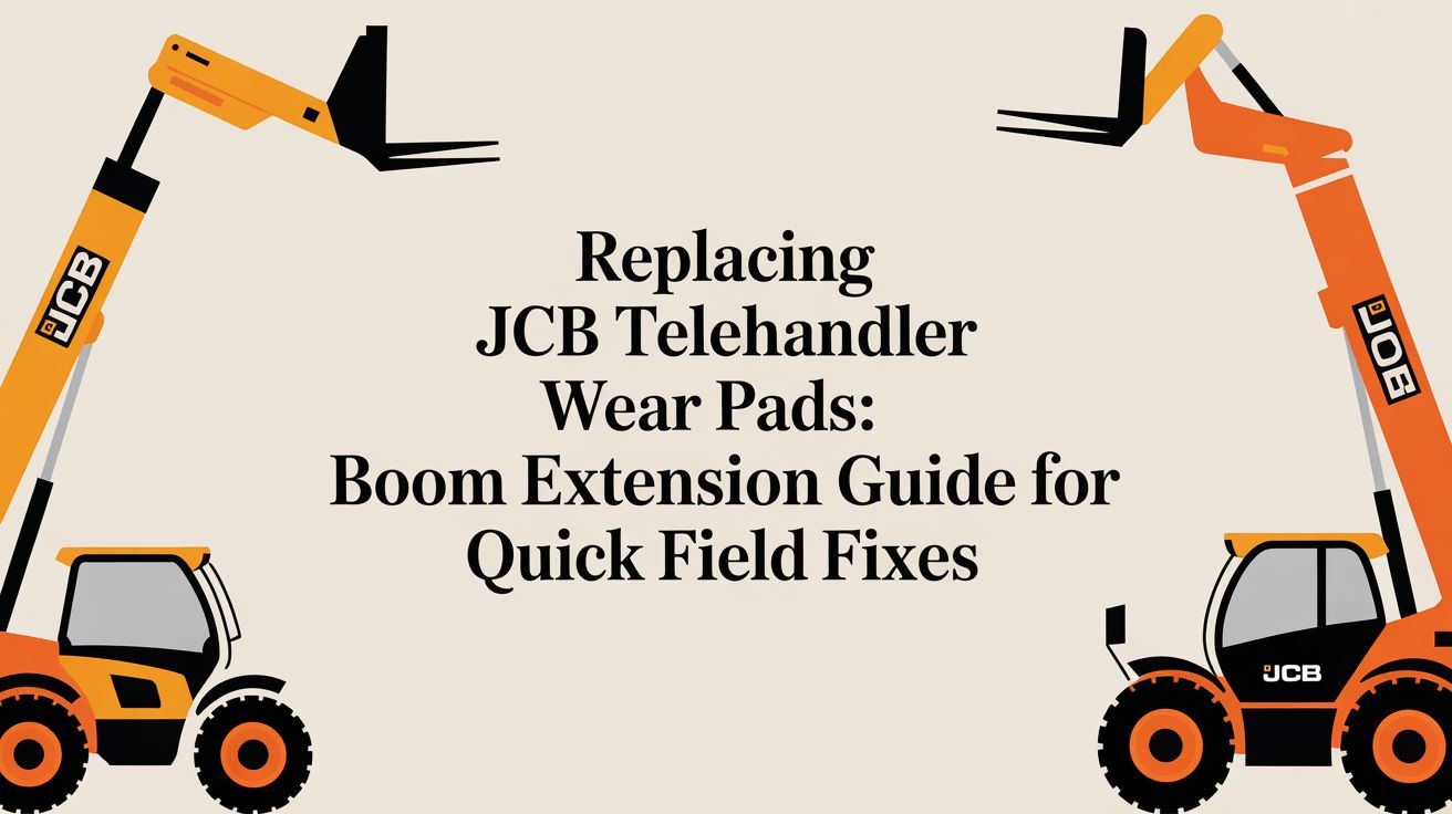 Replacing JCB Telehandler Wear Pads: A Real-World Boom Extension Guide