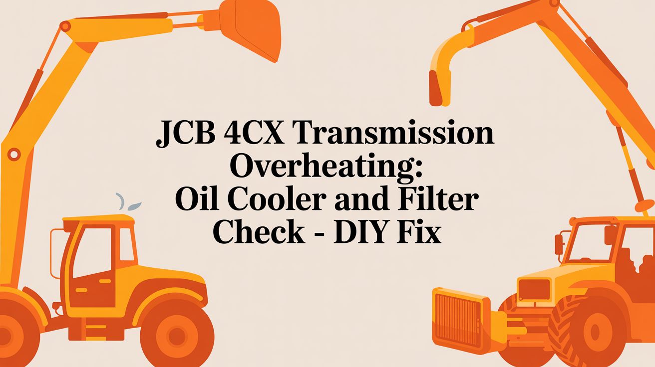 JCB 4CX Transmission Overheating: Oil Cooler and Filter Check - Fix It Yourself
