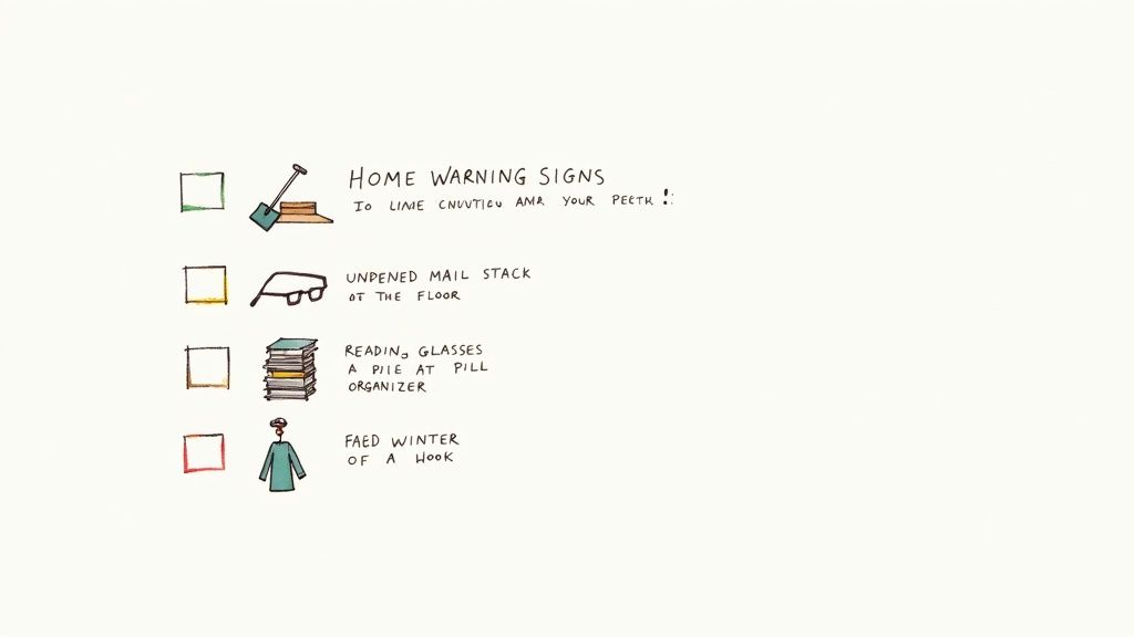 An older man looks thoughtfully out a window, a cup of life in his hands.