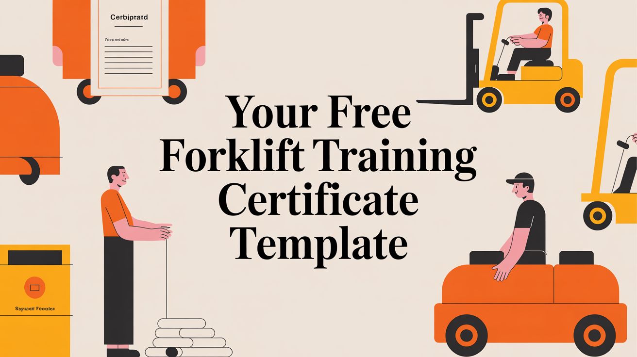 Your Free Forklift Training Certificate Template
