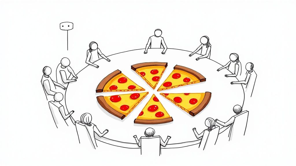 An abstract image representing data visualization and market analysis, with colorful charts and graphs.