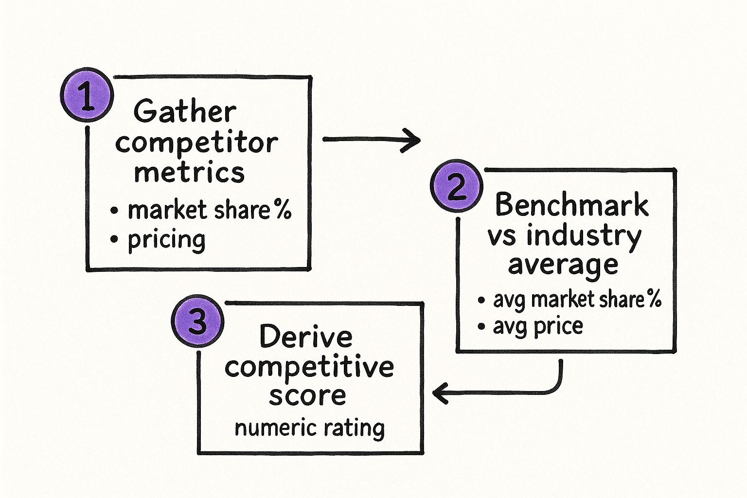Infographic about competitive landscape analysis