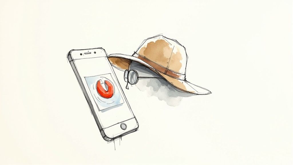 A close-up of a computer screen showing various competitor ad creatives and analytics dashboards.