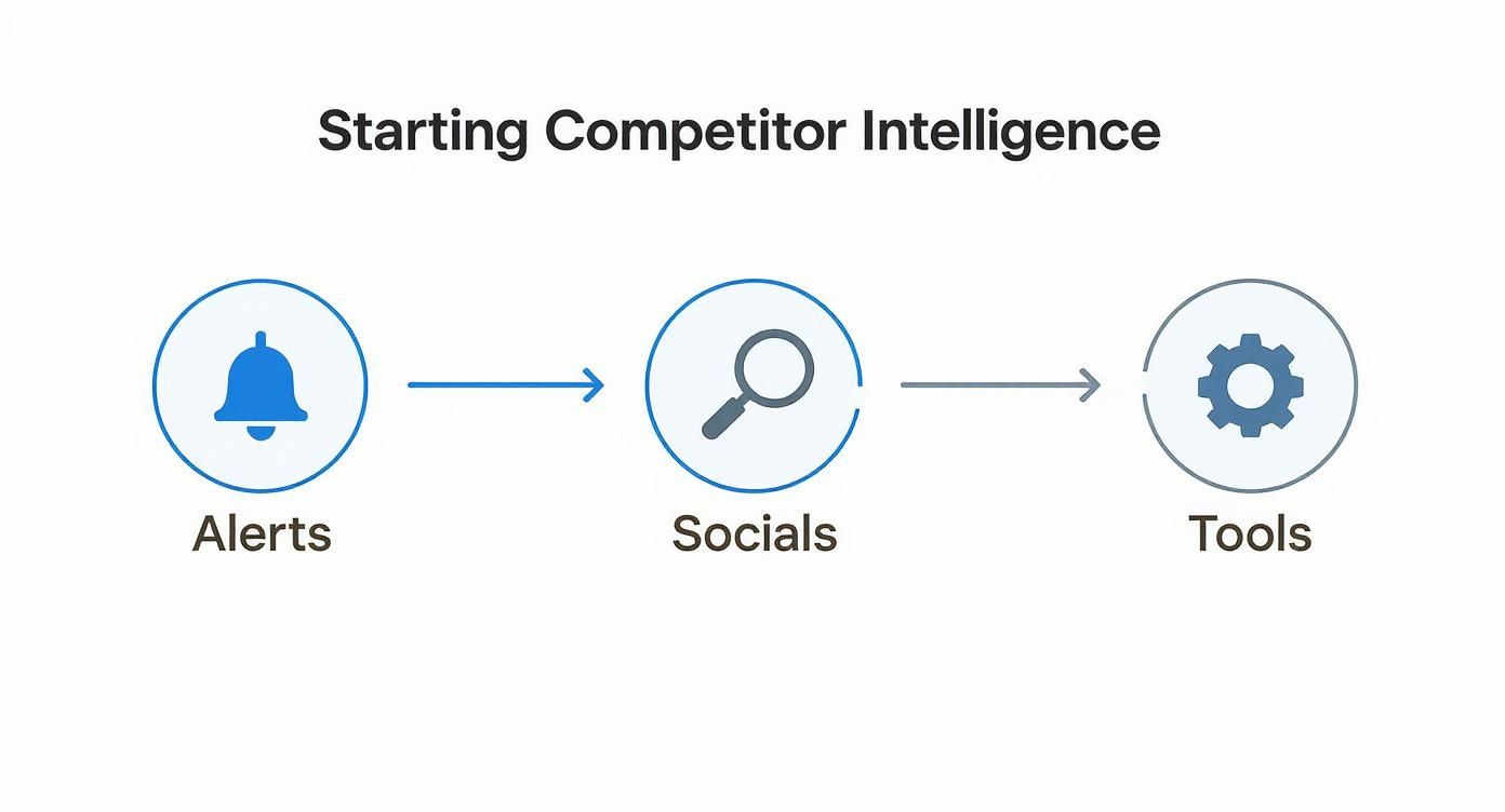 Infographic about what is competitor intelligence