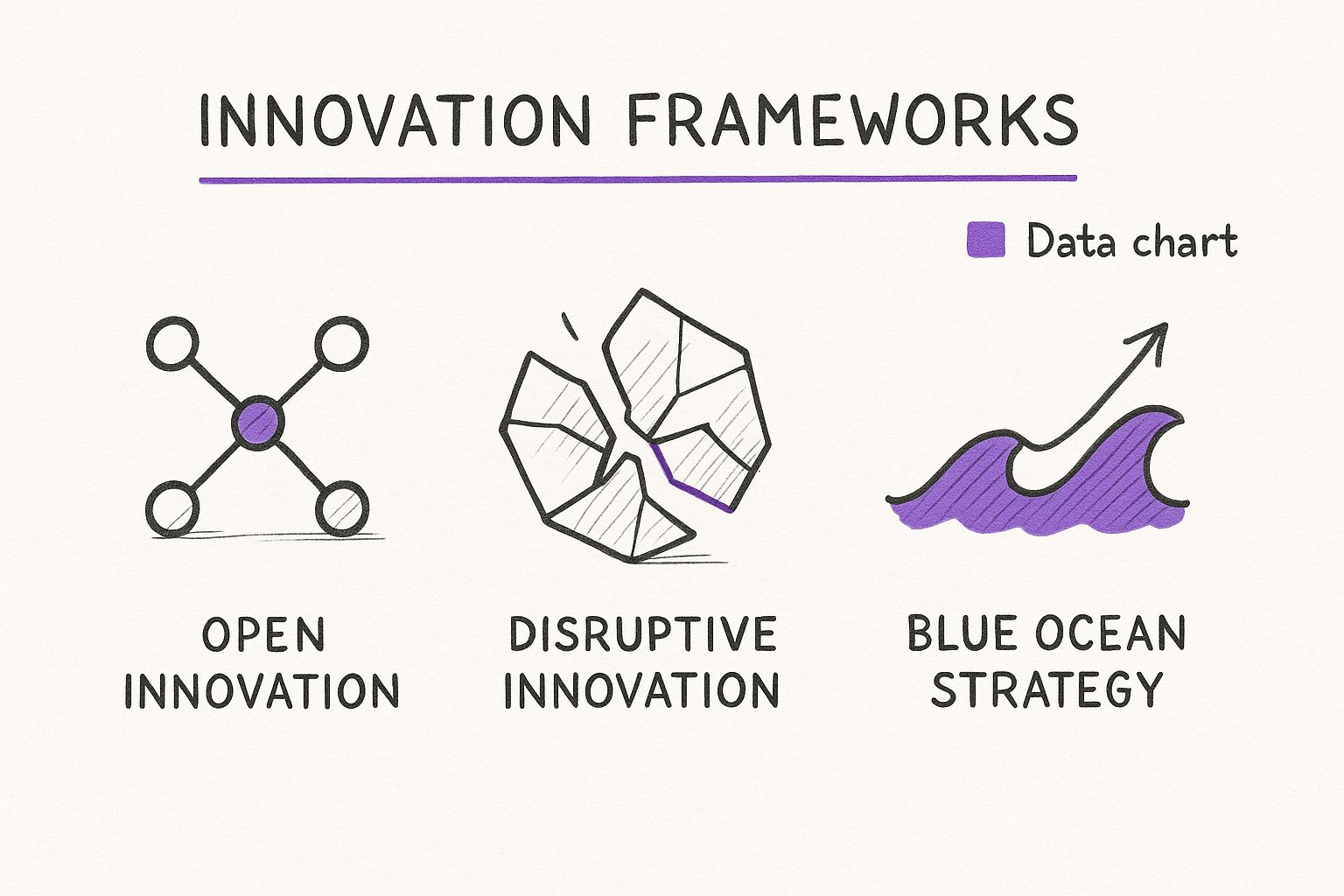Infographic about innovation strategy framework