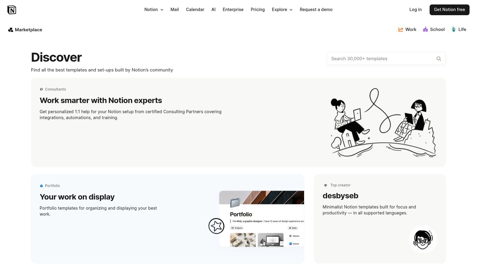 Notion Template Gallery