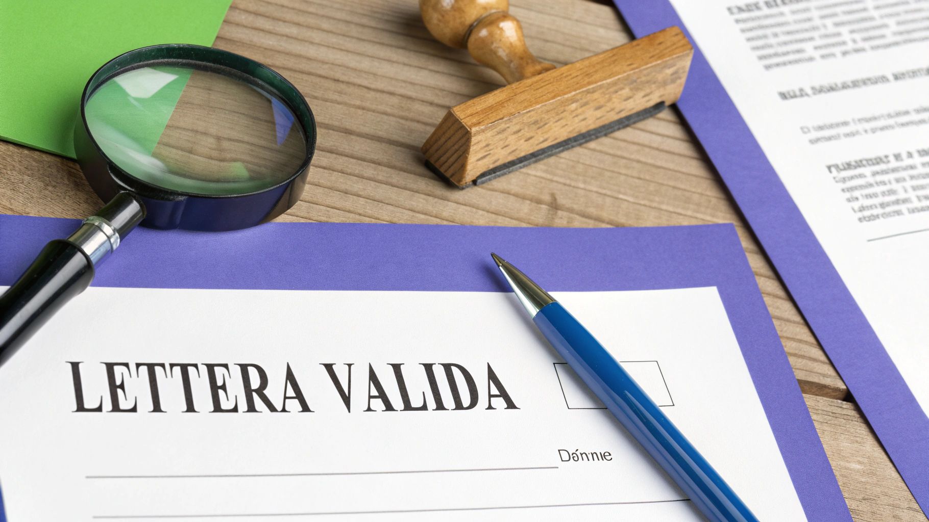 Una persona che scrive attentamente una lettera su una scrivania