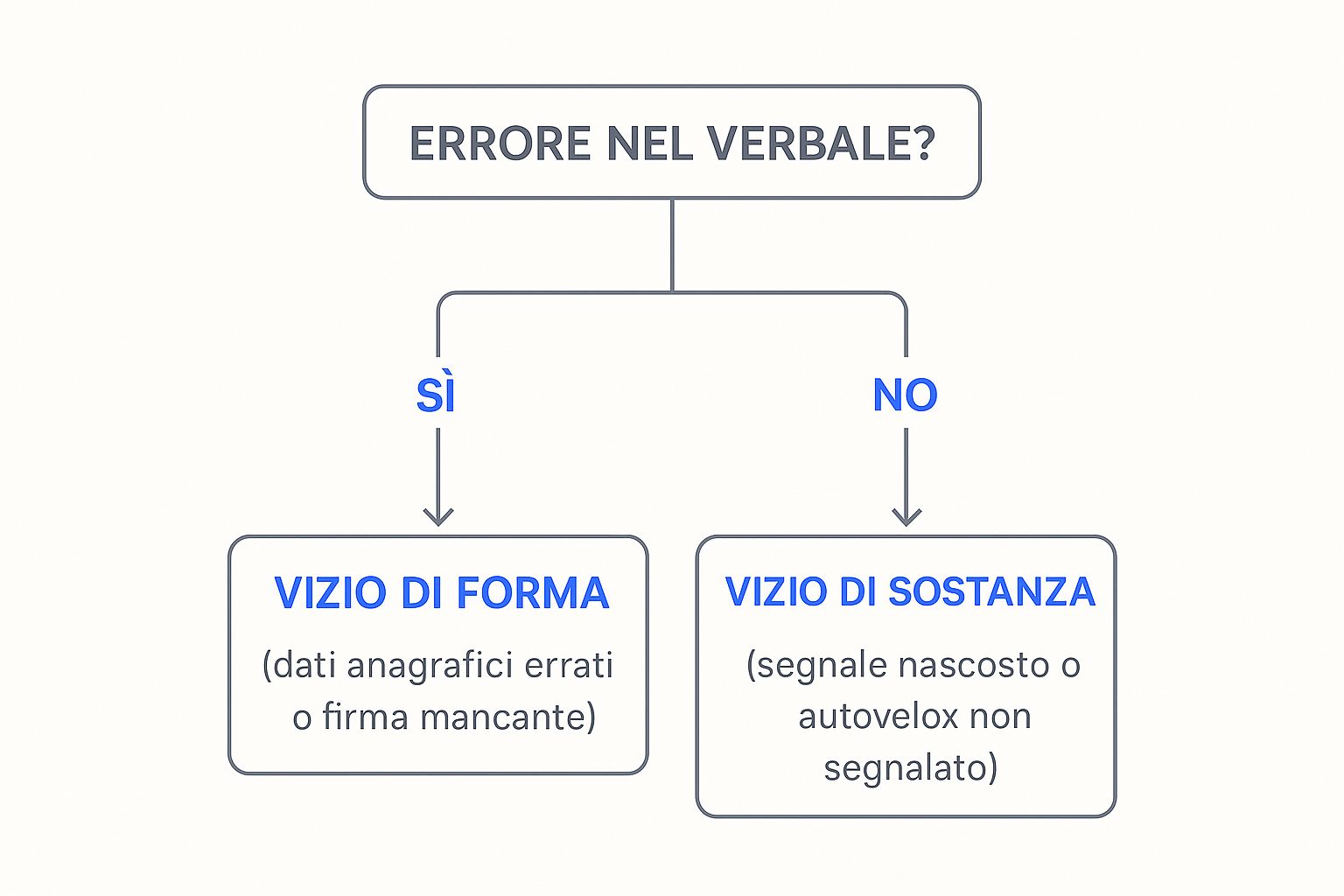 Infographic about come contestare una multa