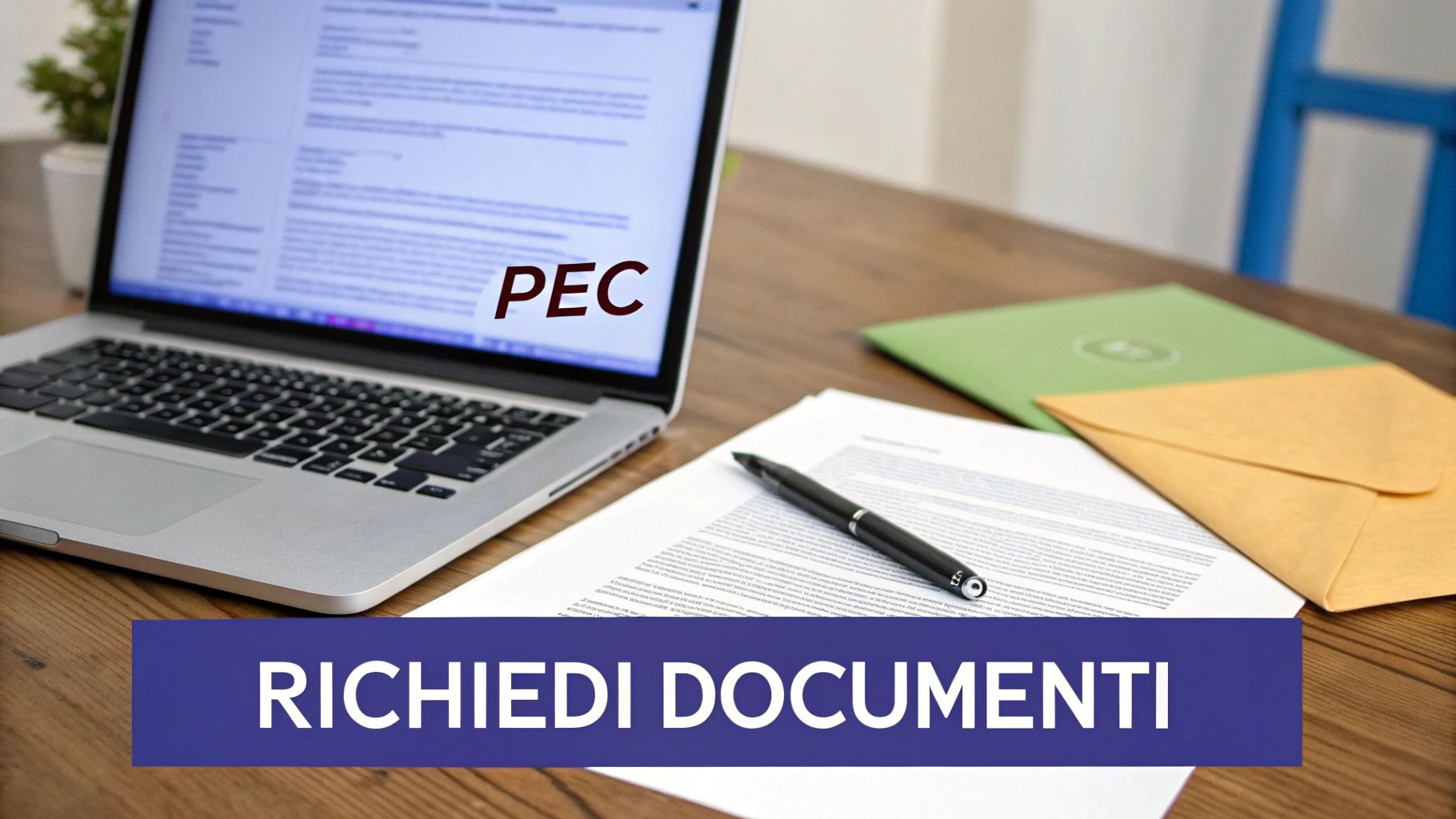 Una mano che firma un documento ufficiale su una scrivania