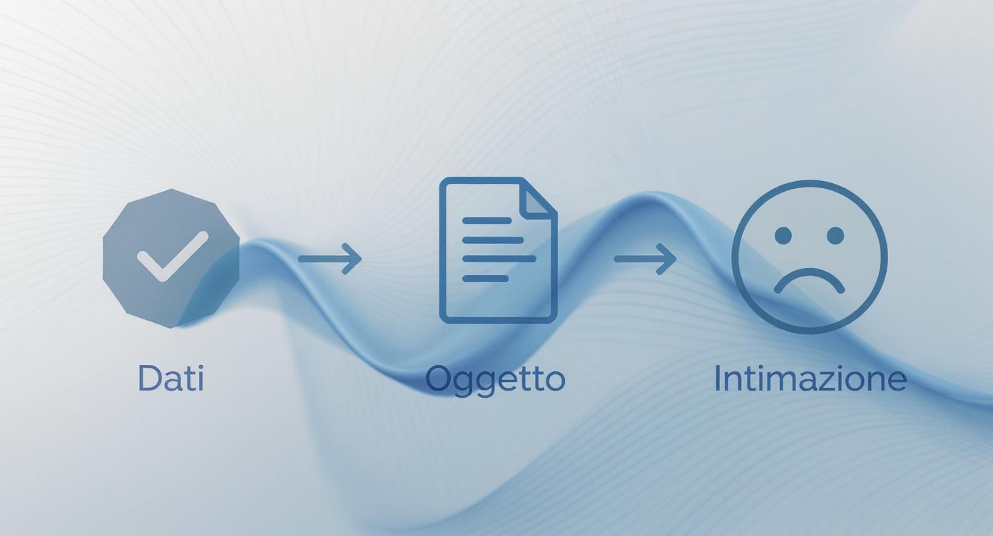 Infographic about lettera di messa in mora