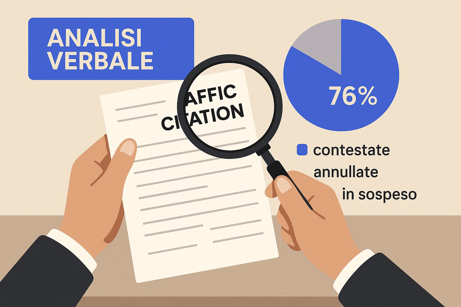 Infographic about contestare una multa
