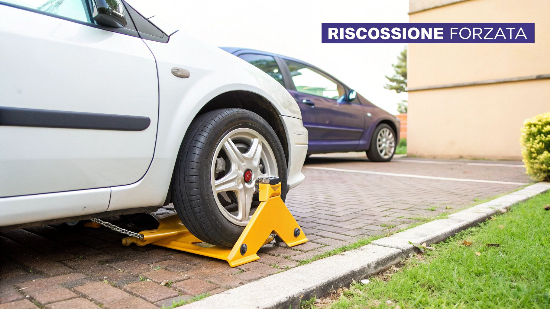 Una mano che firma un documento di pignoramento.