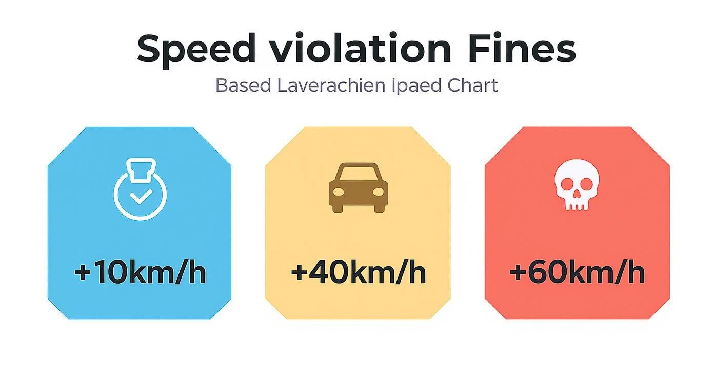 Infographic about multe per eccesso di velocità punti