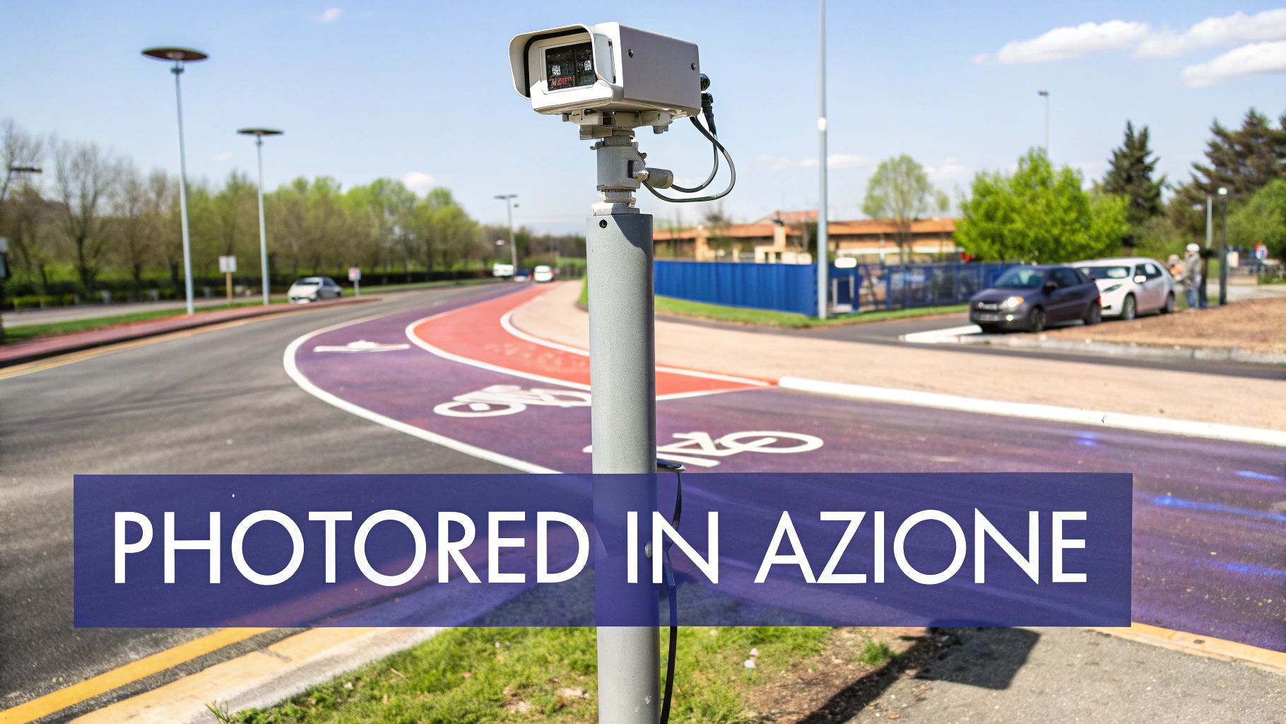 Telecamera di sorveglianza per semaforo rosso