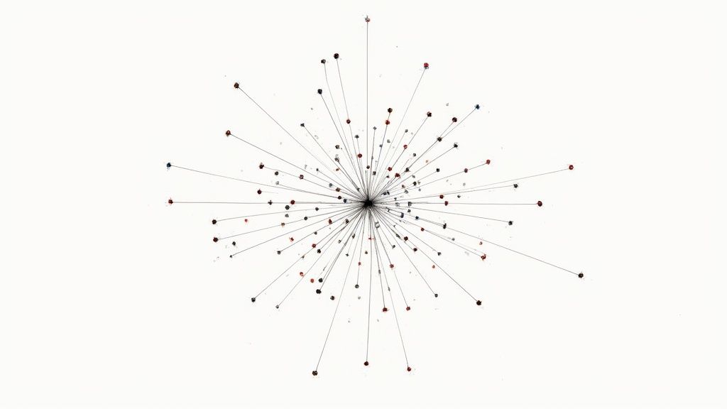 Diagrama da arquitetura de um autoencoder mostrando encoder, bottleneck e decoder