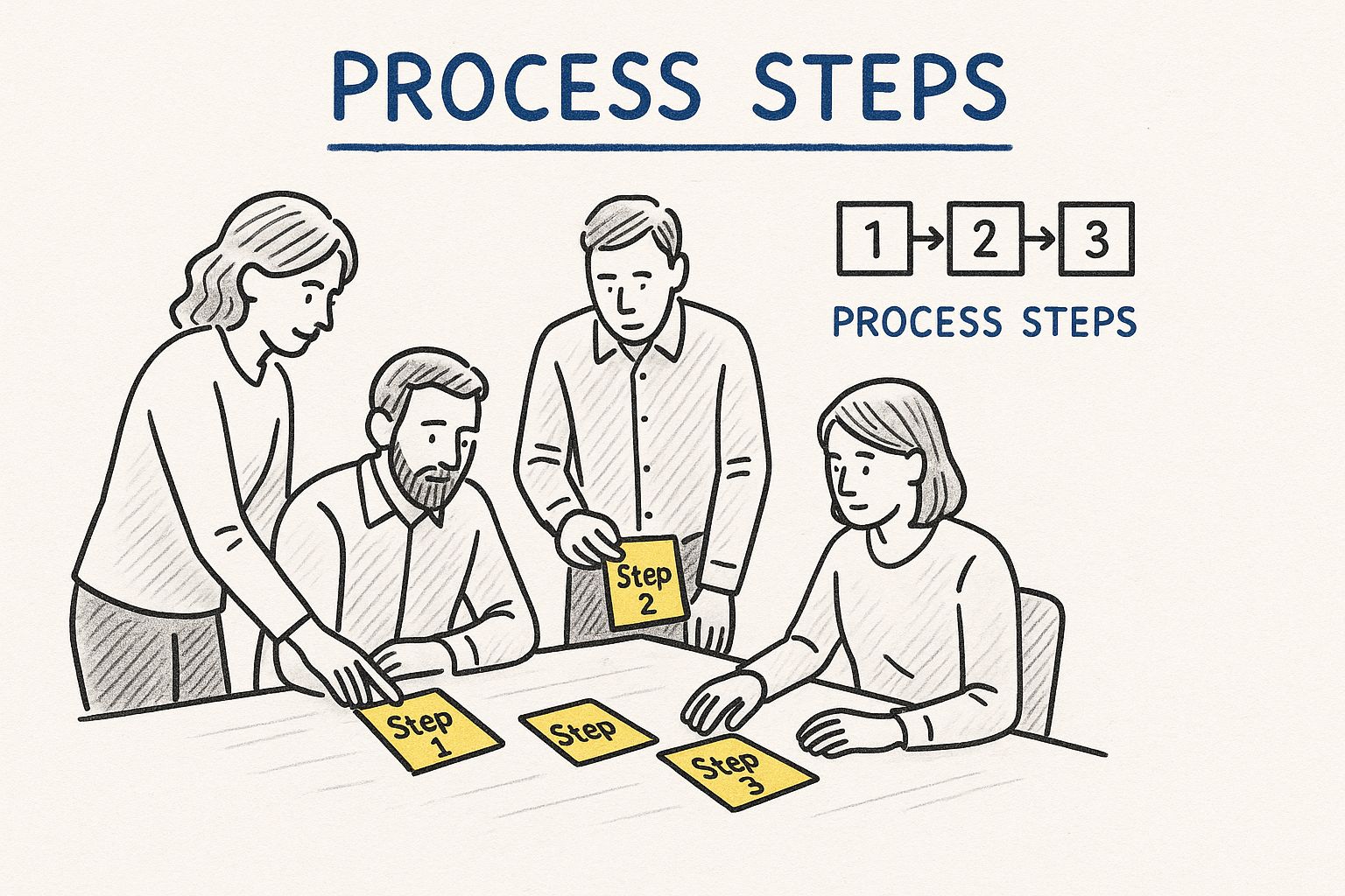 Infographic about how to create a process map