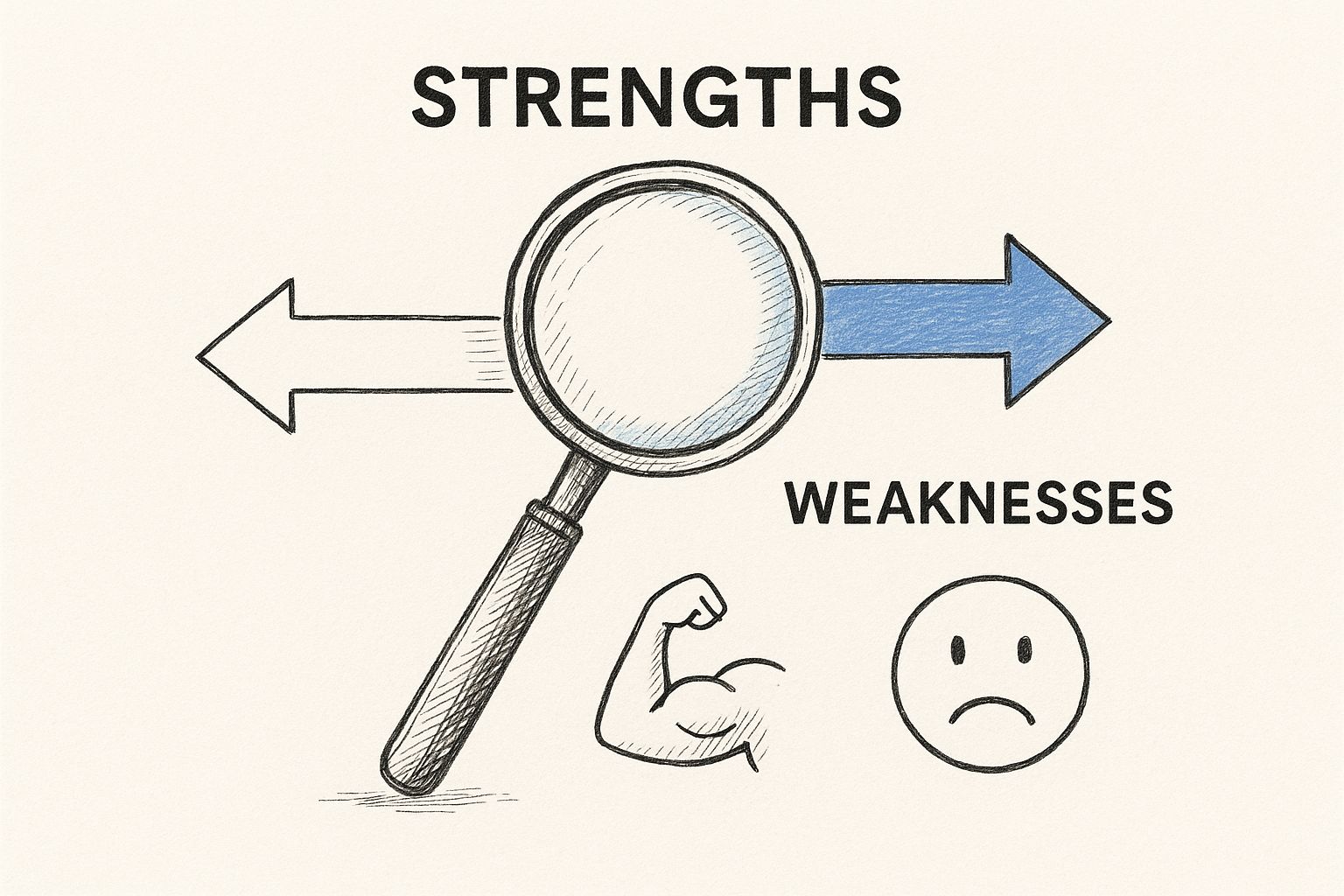 Diagrama SWOT a ilustrar a análise de fatores internos e externos