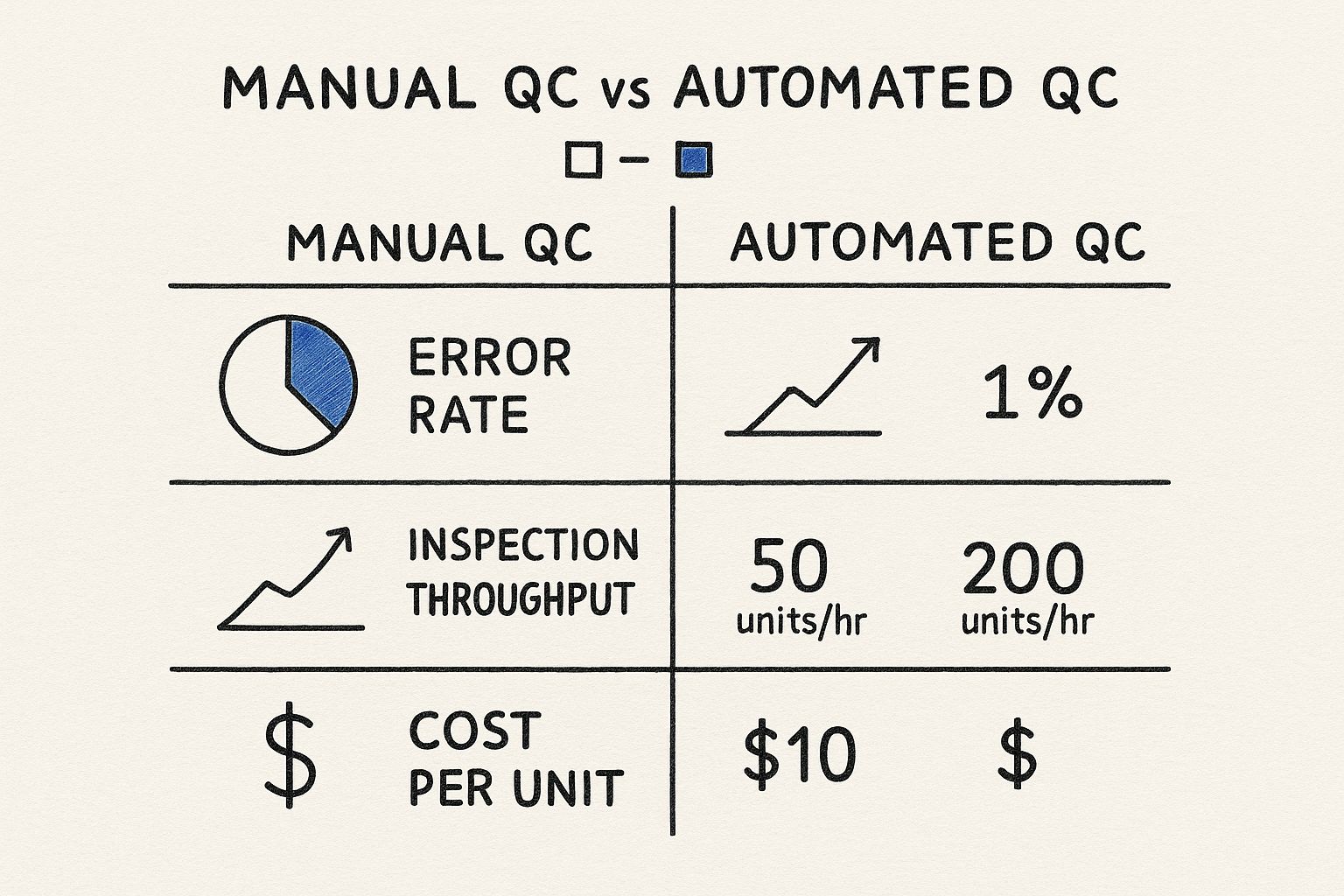 Infographic about quality control automation