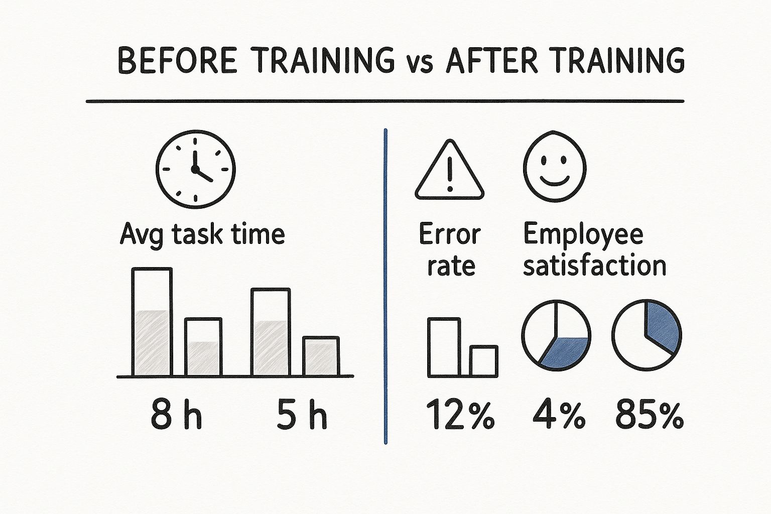 Infographic about how to improve business efficiency