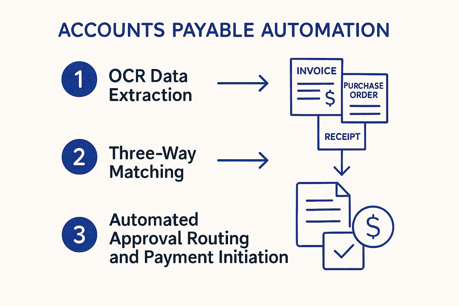 Infographic showing key data about Accounts Payable Automation