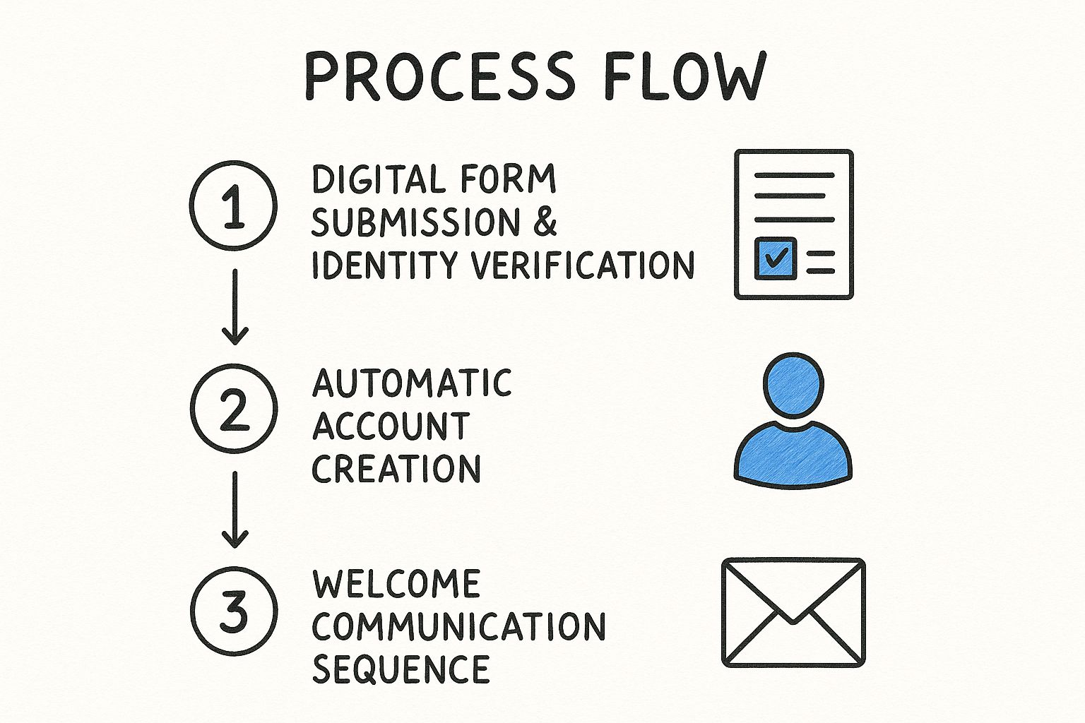 Infographic showing key data about Customer Onboarding Automation