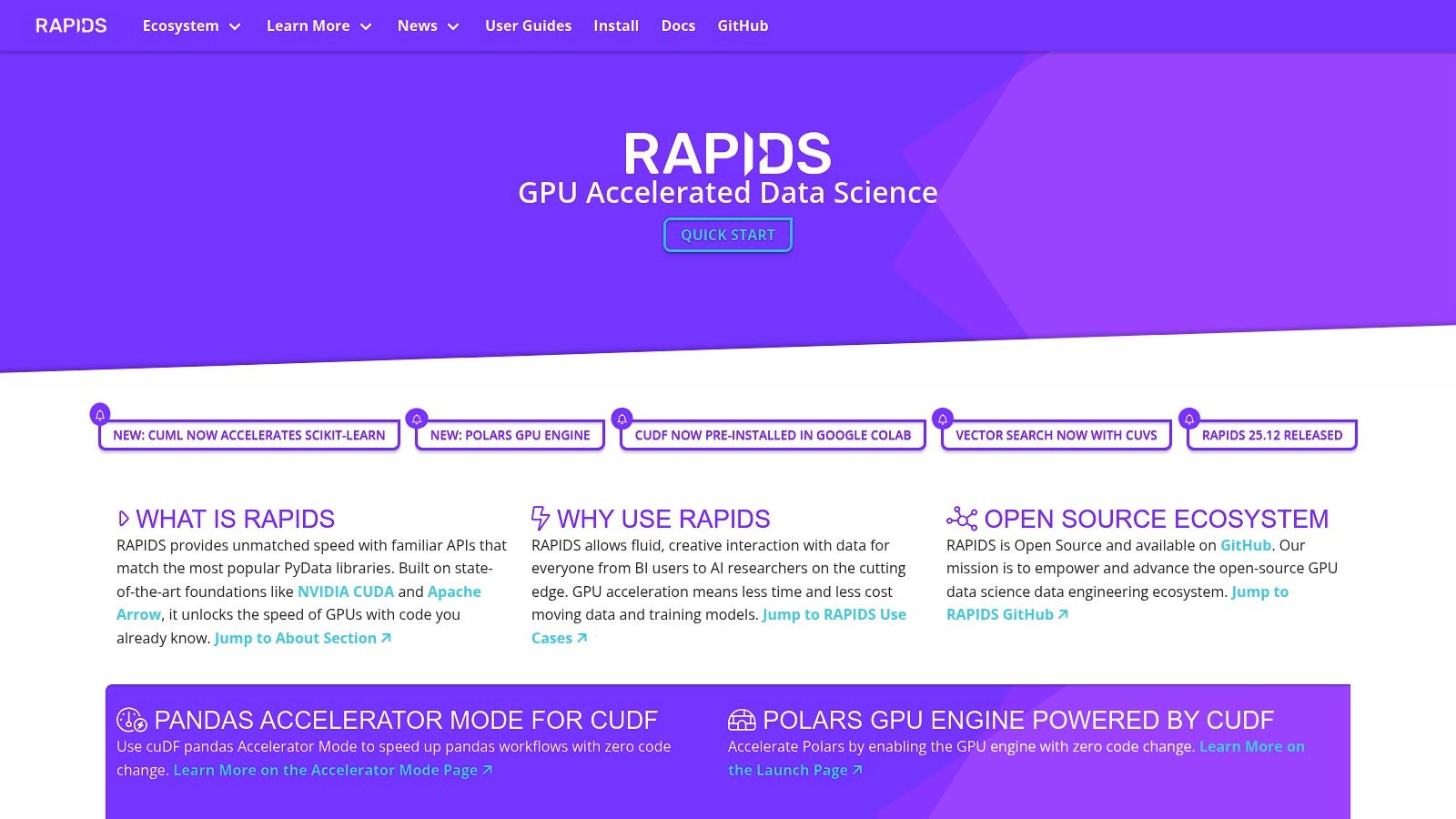 NVIDIA RAPIDS (Official)