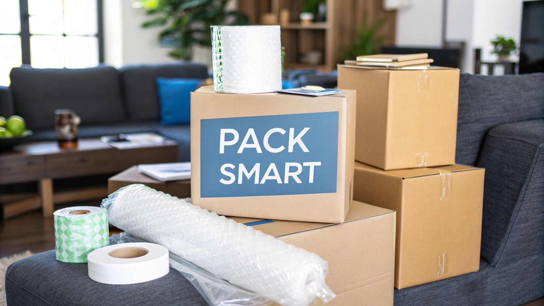 A person organising documents and a laptop on a wooden desk