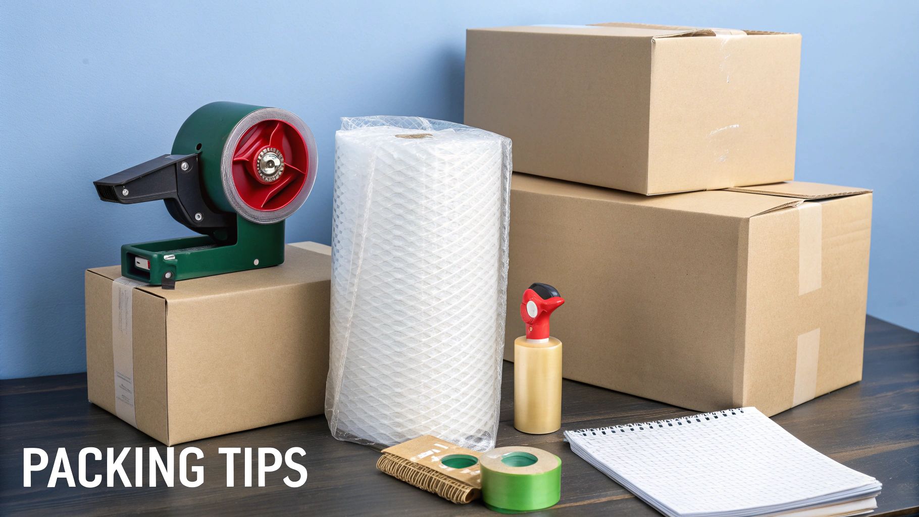 Cardboard boxes being inspected by a customs officer.