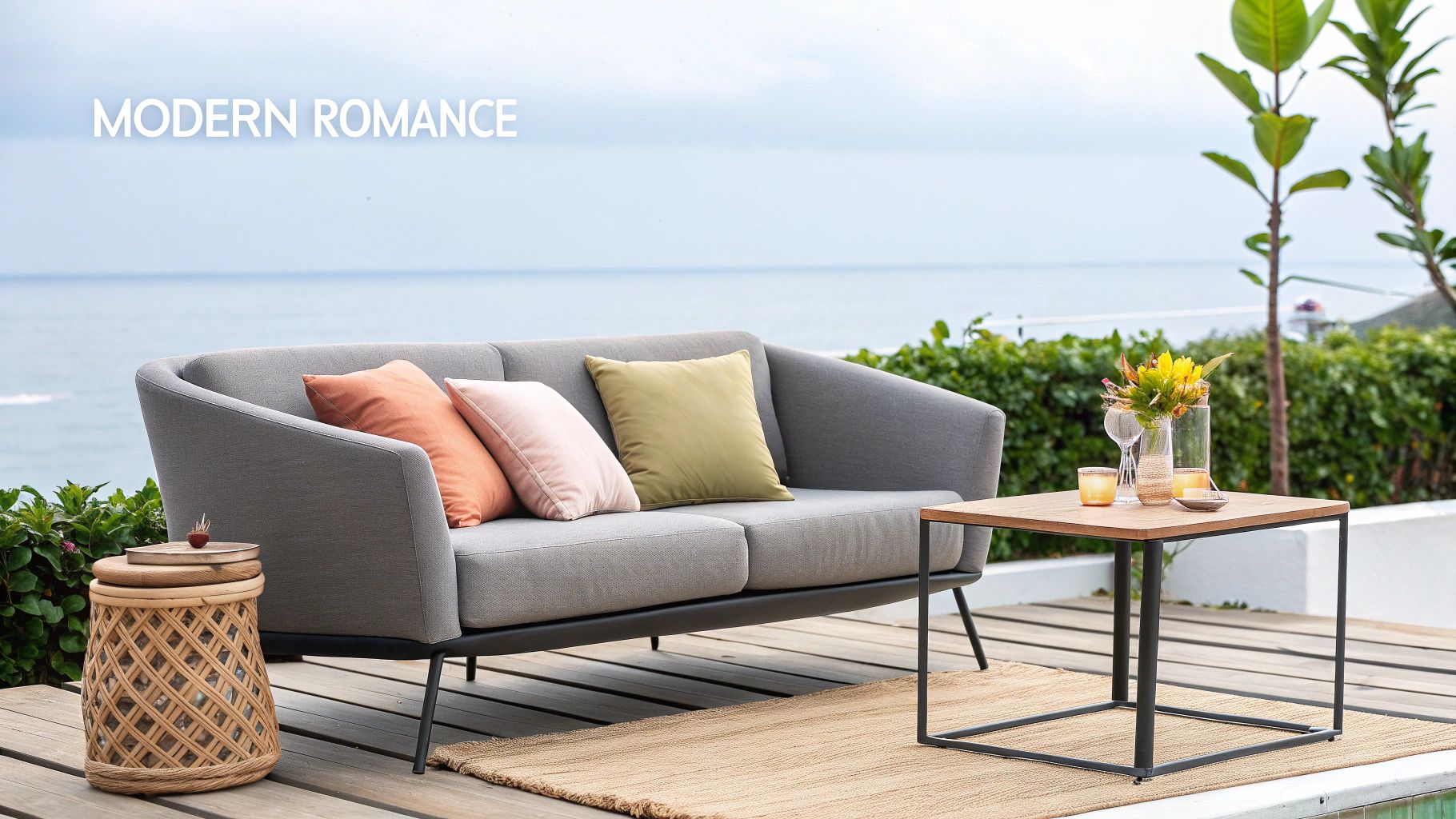 Grey and Blush Pink Modern Romance