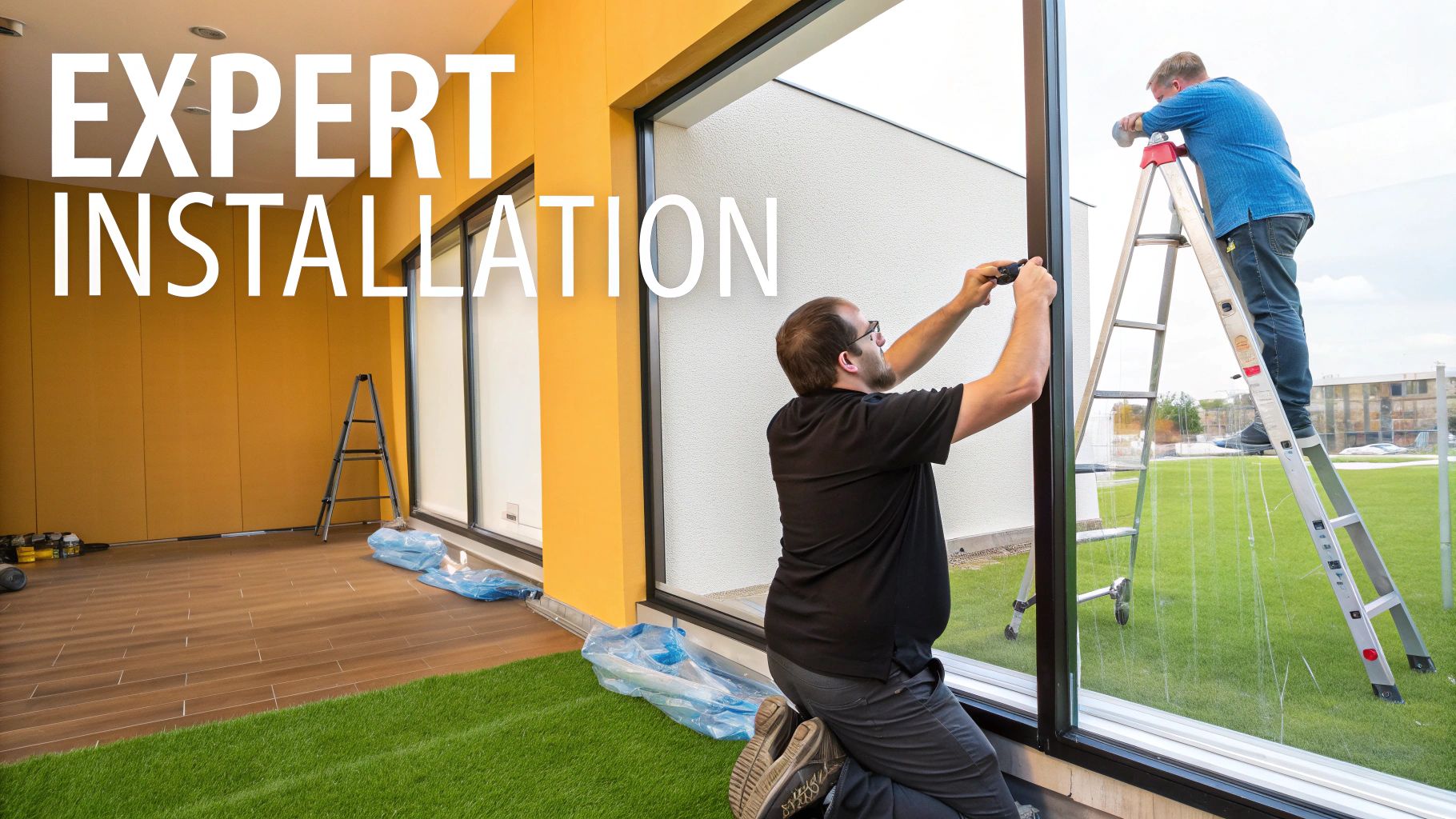 Professional window film installation and warranty details