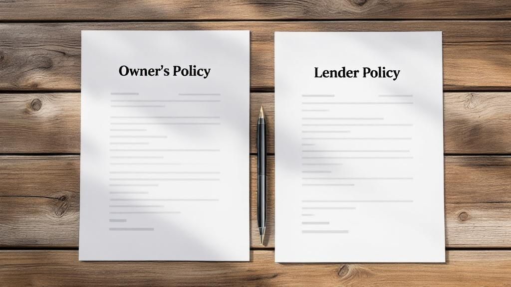 A shield icon superimposed over a scenic plot of land, symbolizing protection.