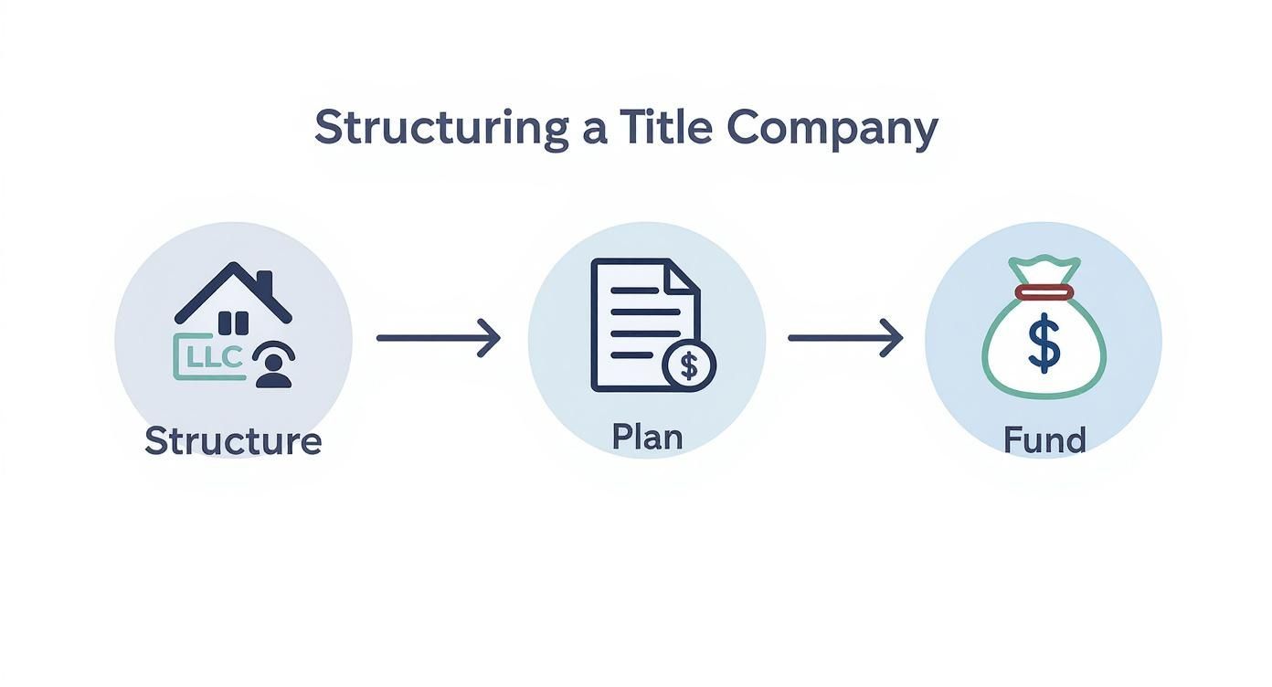 Infographic about how to open title company