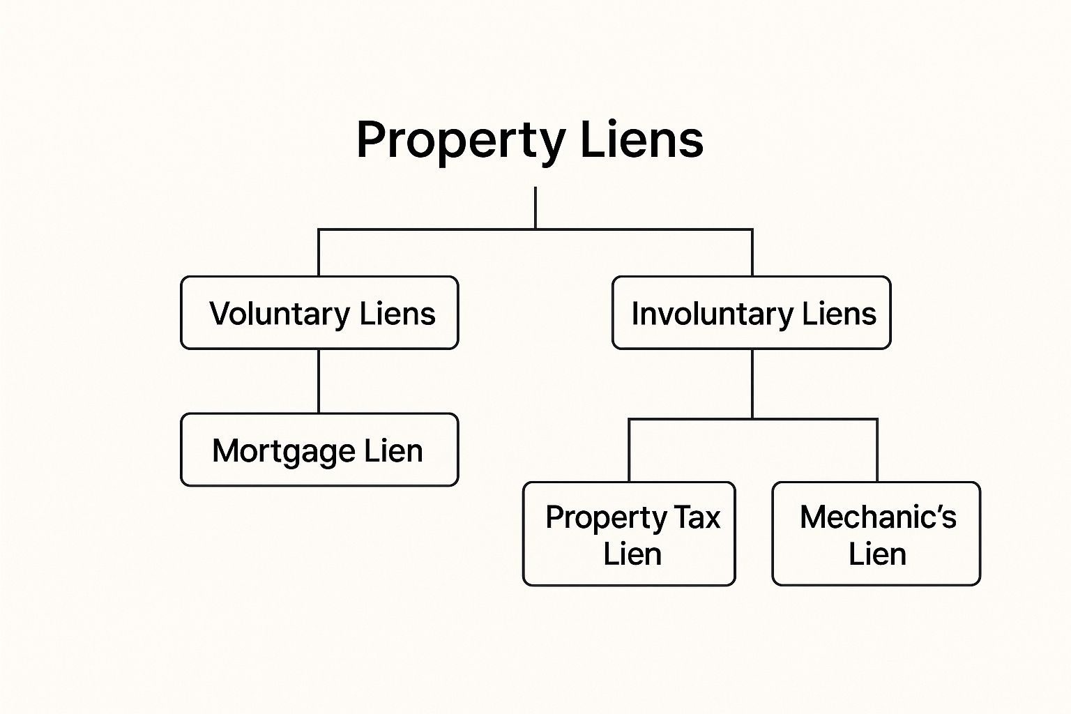 Infographic about liens on foreclosures