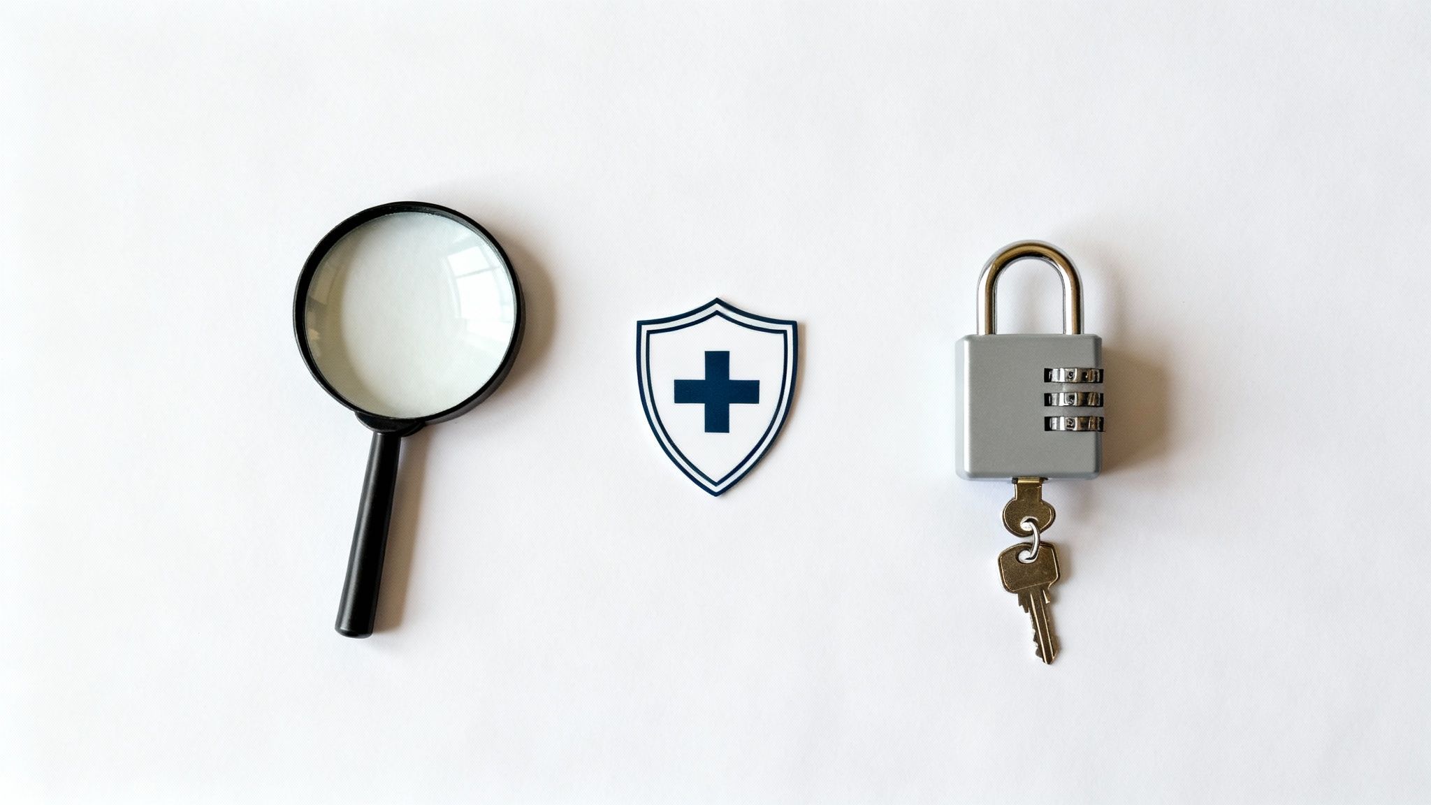 A close-up shot of a magnifying glass over a property deed, symbolizing the detailed investigation of a title search.