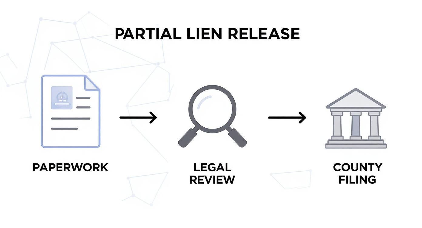 Infographic about partial release of lien