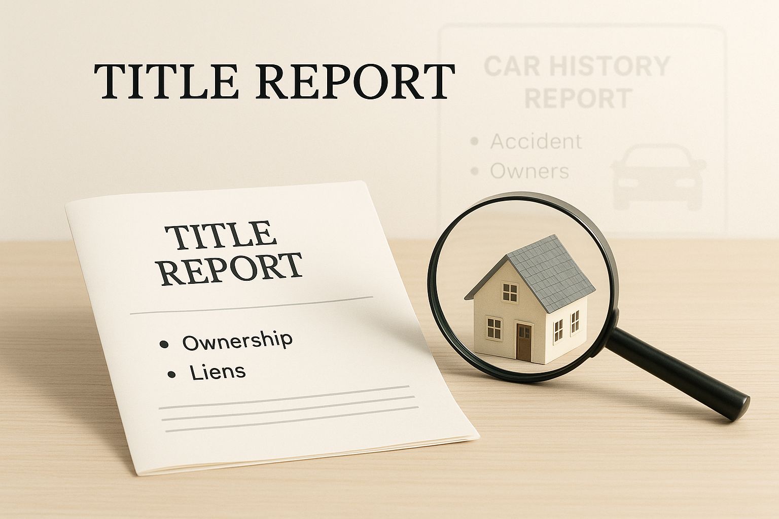 Infographic about what is title report