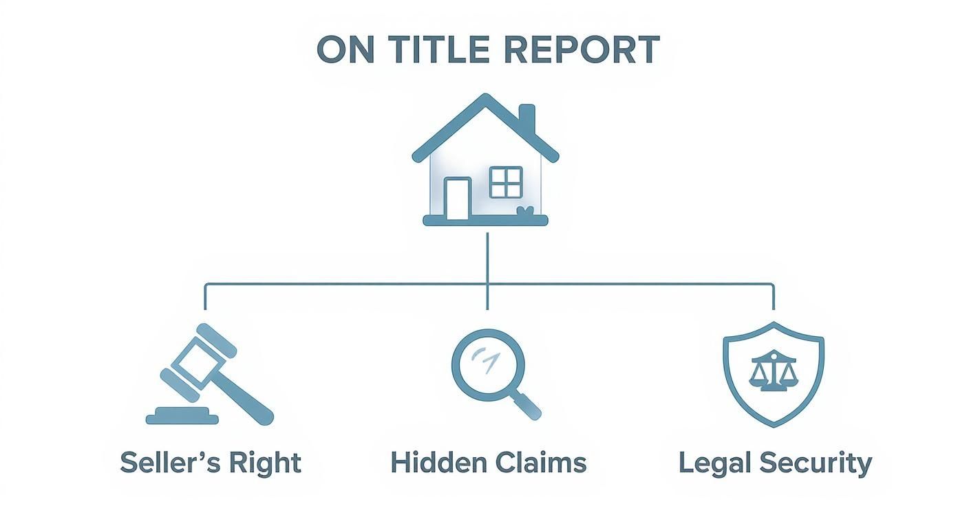 Infographic about title report for property